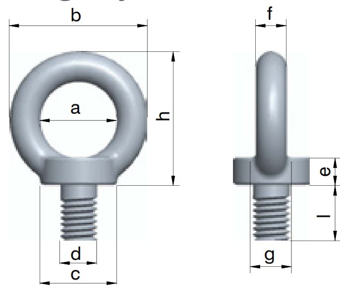 LIFTING EYE BOLT DIN 580 Alioto Group
